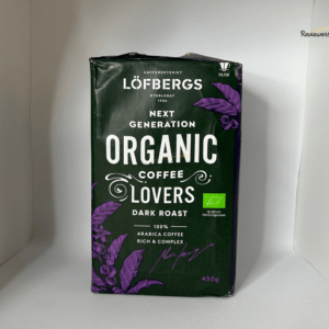Lofbergs Organic Dark Roast Ground Coffee, 450g