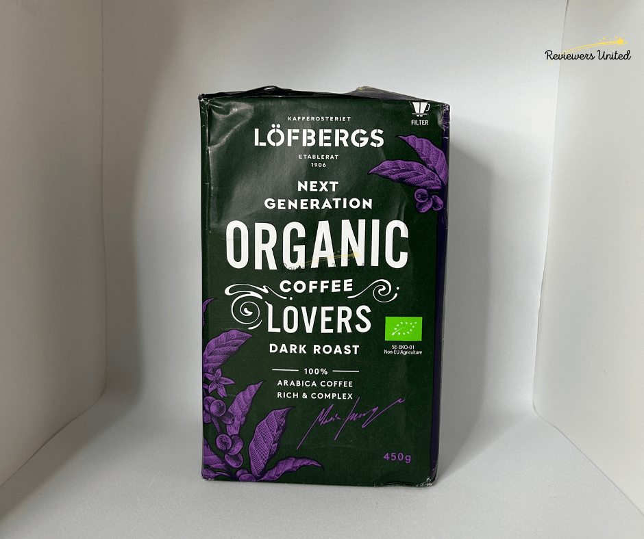 Löfbergs Organic Dark Roast Ground Coffee, 450g